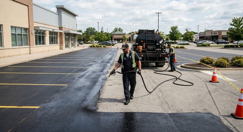 Asphalt Parking Lot Sealing in Midland, NC