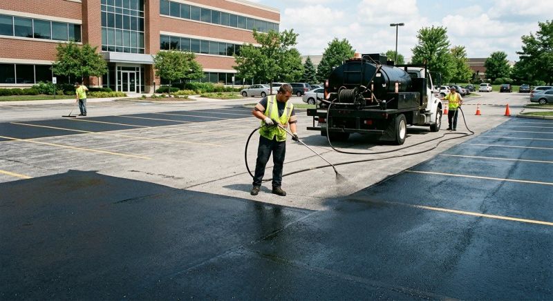 Commercial Parking Lot Sealing in Clover, SC