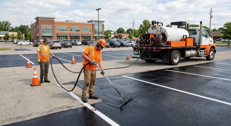 Commercial Parking Lot Sealing in Huntersville, NC