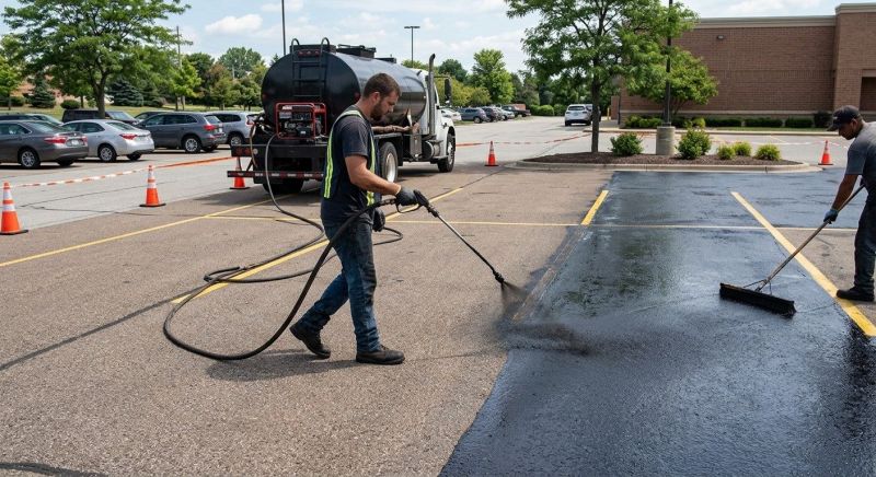 Parking Lot Sealcoating in Concord, NC