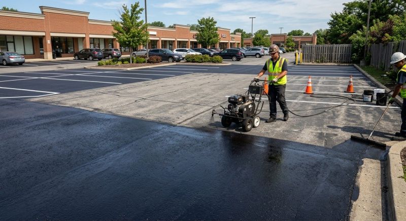 Parking Lot Sealcoating in Davidson, NC