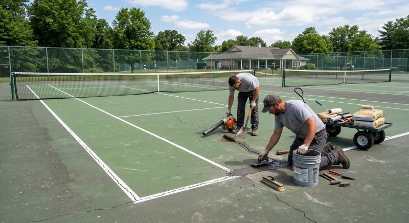 Sports Court Resurfacing in Huntersville, NC