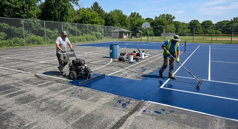 Sports Court Resurfacing in Locust, NC