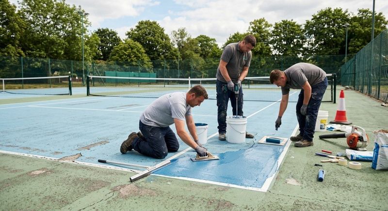 Tennis Court Repair Service in Waxhaw, NC
